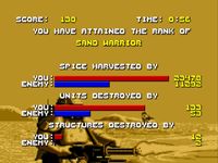 une photo d'Ã©cran de Dune II - Battle for Arrakis sur Sega Megadrive